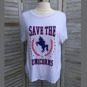 H&M Unicorn T Shirt Sz L